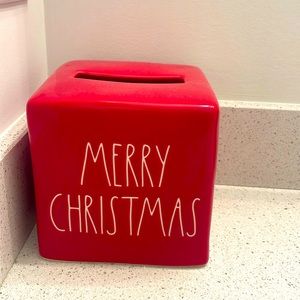 Rae Dunn Christmas collection tissue holder